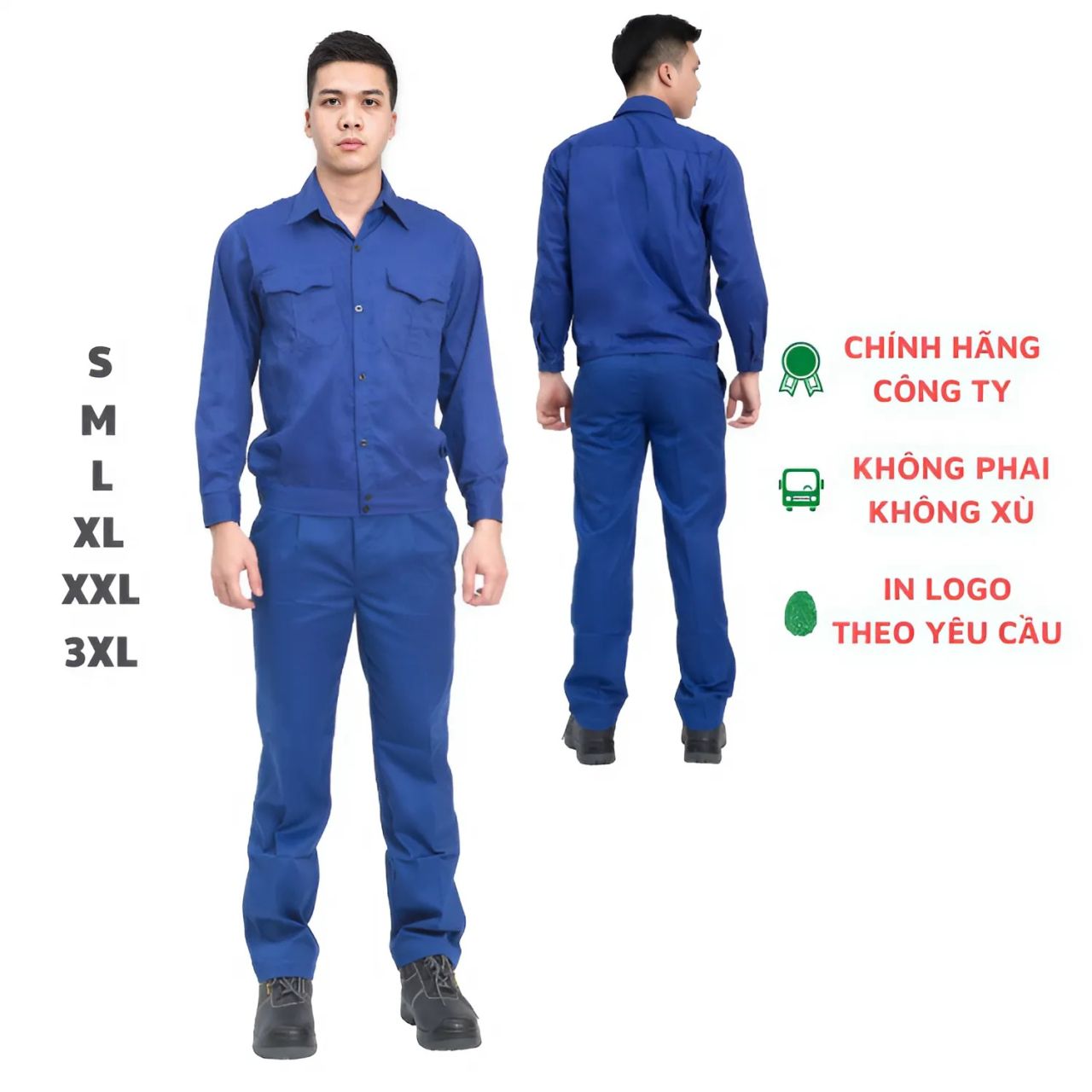 Quần áo bảo bộ xanh dương