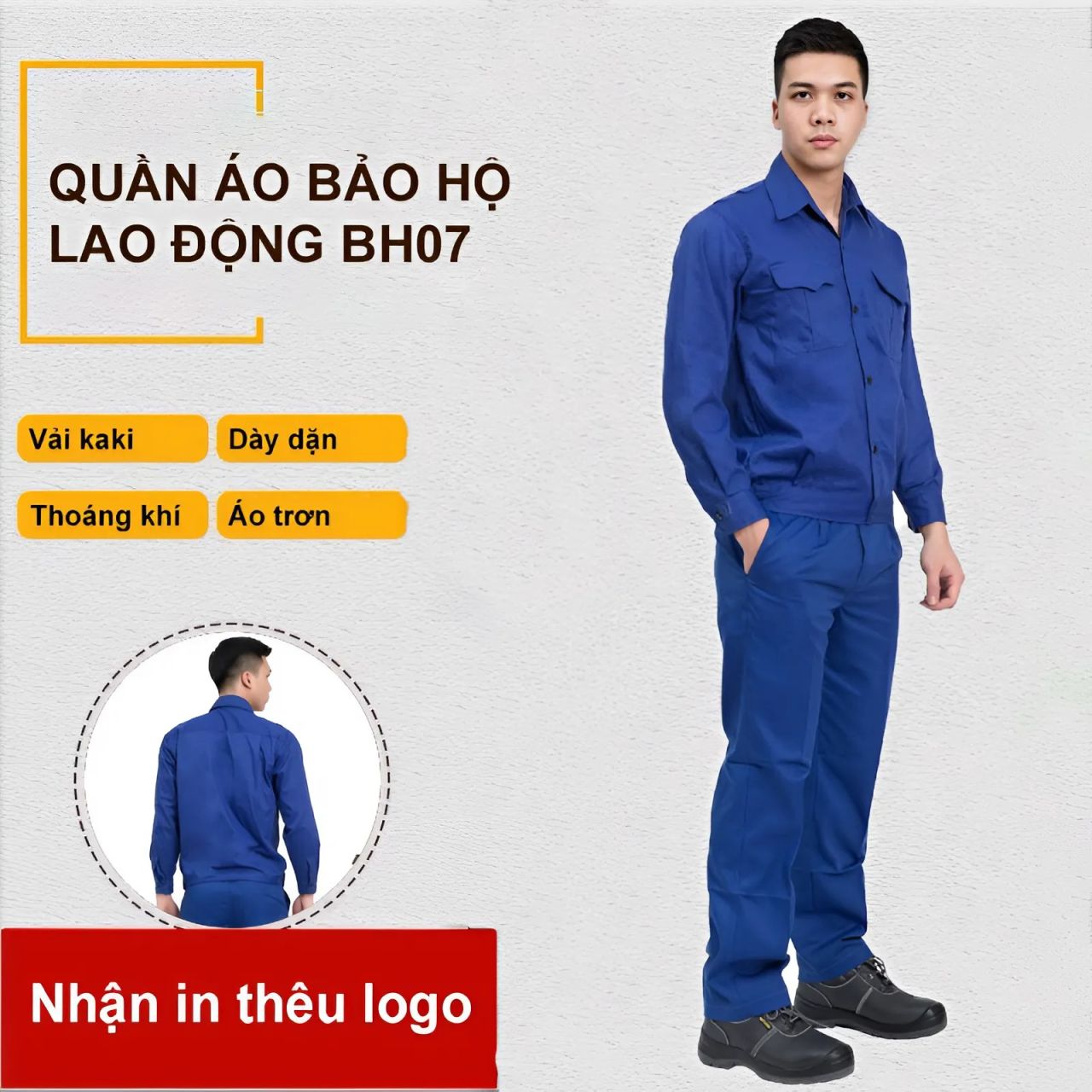 Quần áo bảo bộ xanh dương