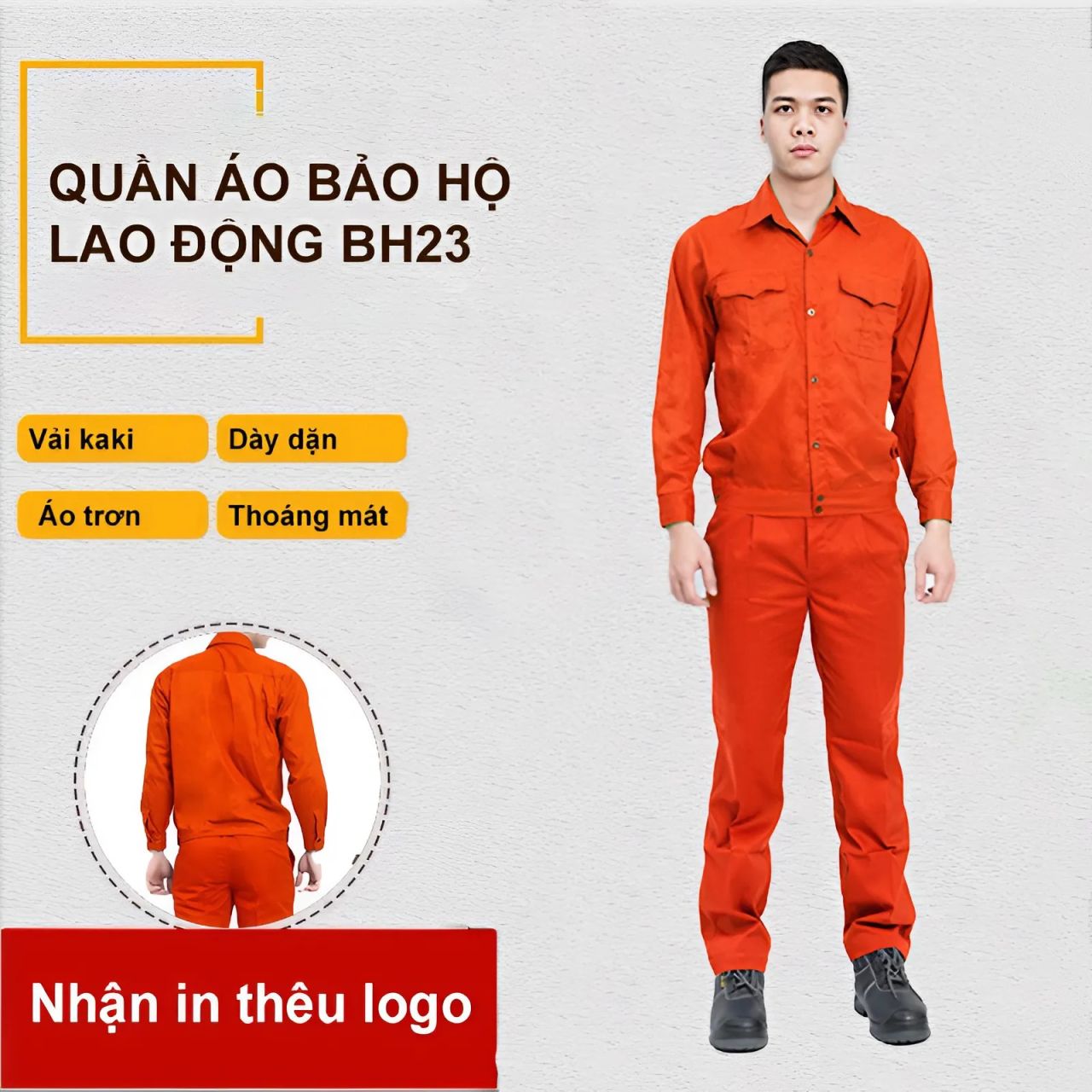 Quần áo bảo hộ màu Cam